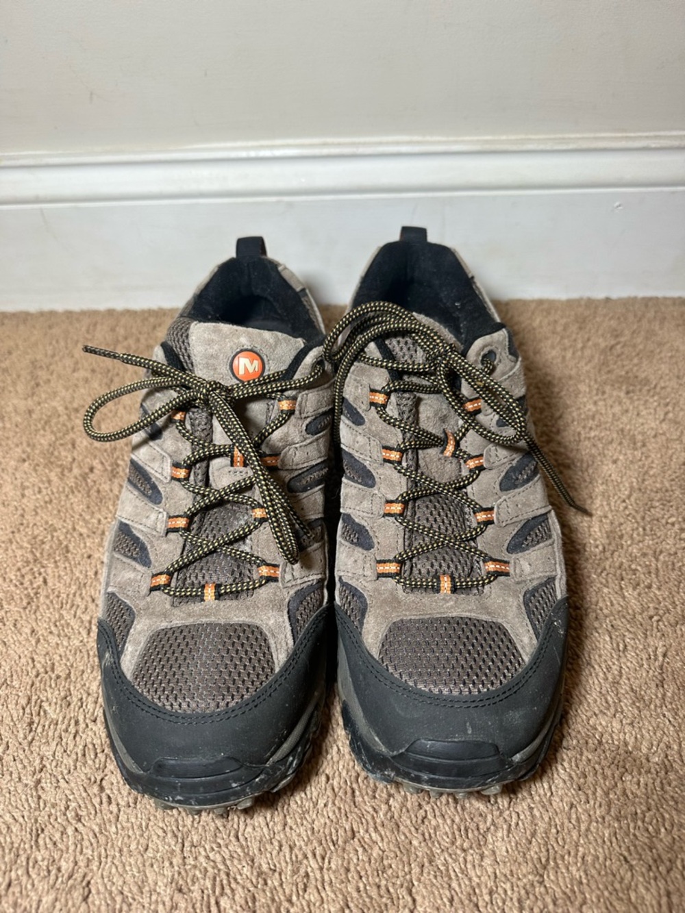 Merrell Moab 2 Vent Hiking Shoes Men’s Walnut Tan Brown Low Top J06011 Size 12
